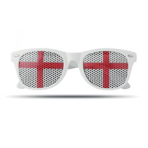 Style Branding Merchandise England flag sunglasses for World Cup events and fan zones.
