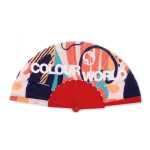 Style Branding Merchandise full colour printed hand fan and bucket hat for corporate events