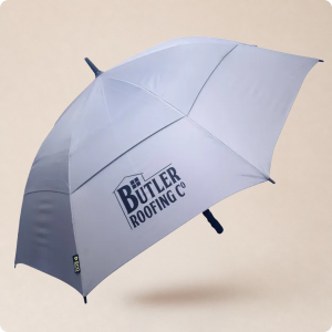 Branded golf umbrella corporate golf day gifts and branded golf merchandise from Style Brands UK