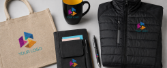 Promotional products UK including branded notebooks, pens, mugs, bags and jackets from Style Brands
